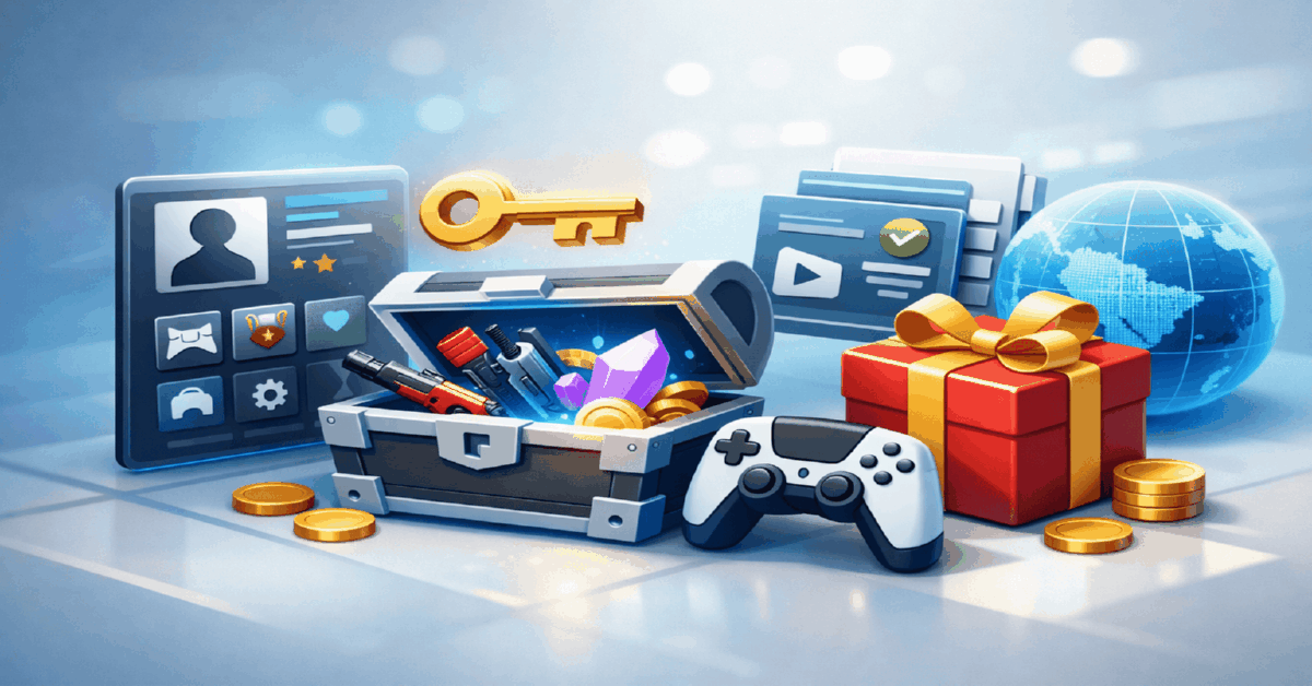 Niche terms: account, key, gift, inventory, bundle, subscription, region, binding, 2FA — beginner's dictionary