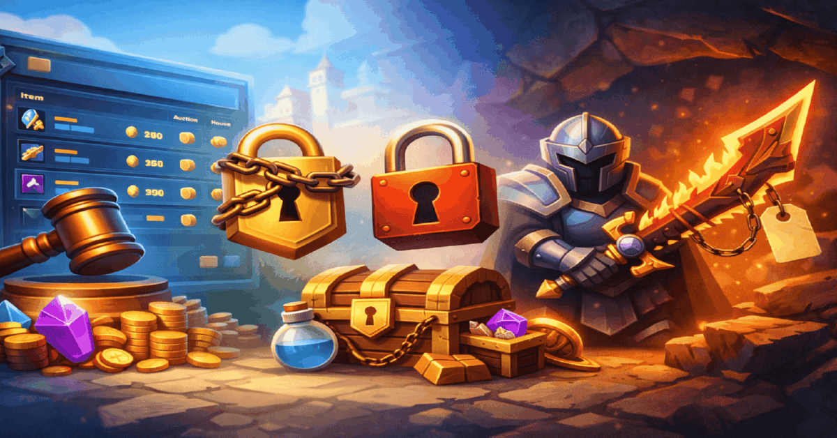 RMT в MMO и лутер-играх: различия по типам экономики (аукционы, трейд-локи, bind-on-pickup) и влияние на услуги