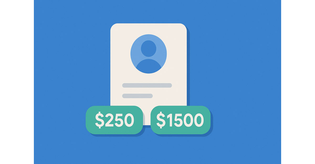 Facebook Accounts with Higher Spending Limits: $250 and $1500