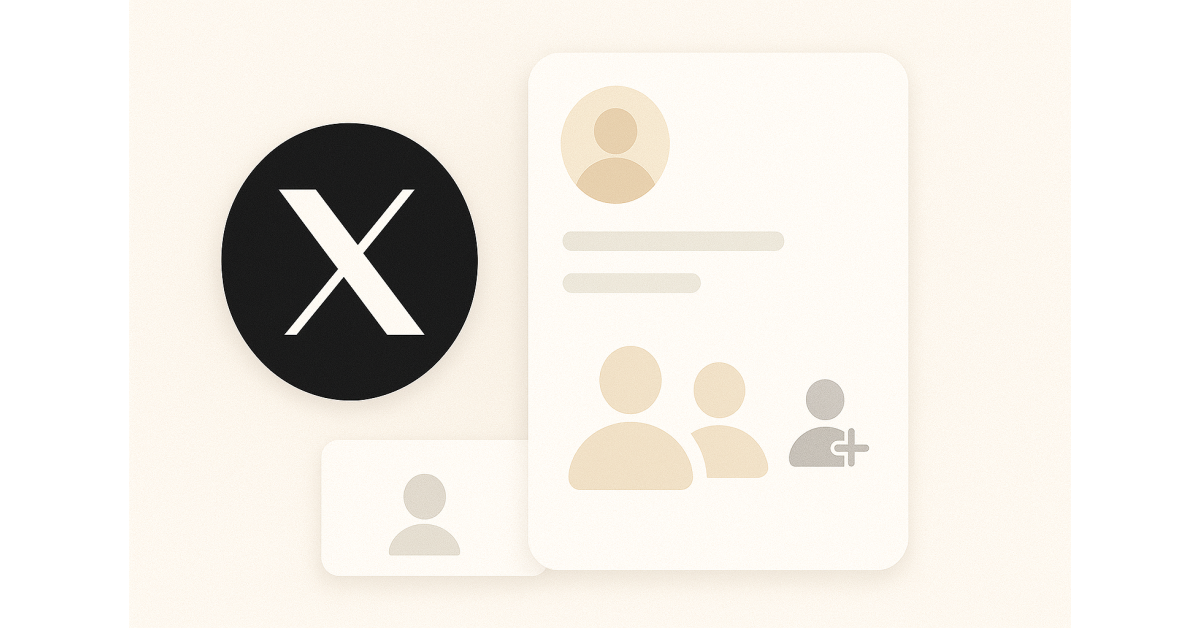 Раскрученные аккаунты Twitter (X.com) с фолловерами