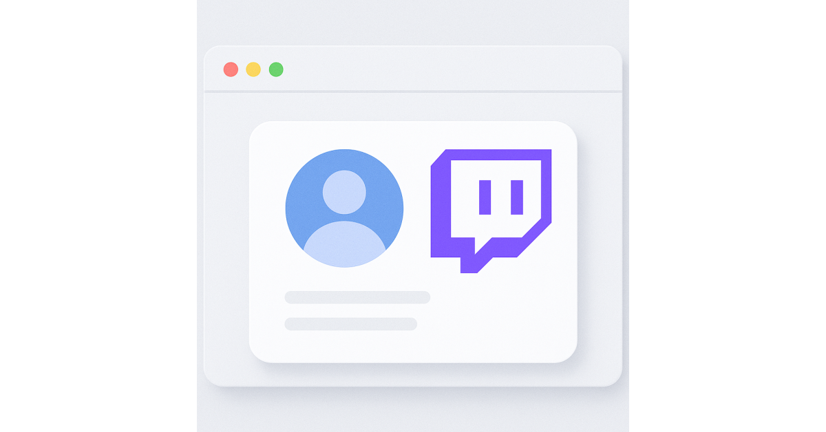 Twitch Accounts: What types exist and why are they needed?